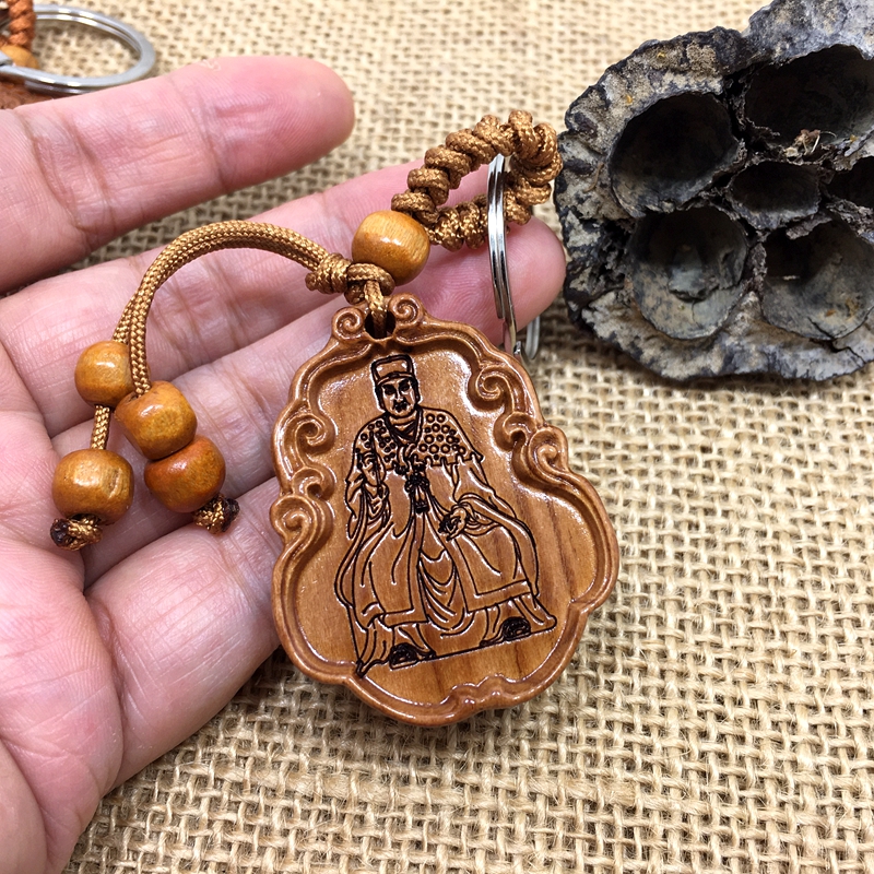 牛年桃木挂件钥匙扣