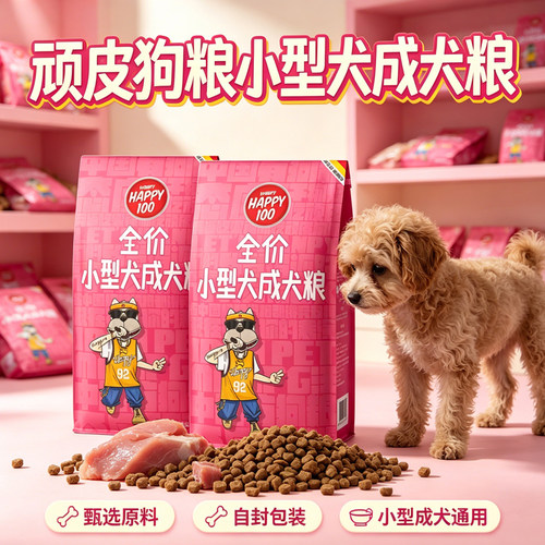 wanpy顽皮狗粮小型犬成犬粮通用