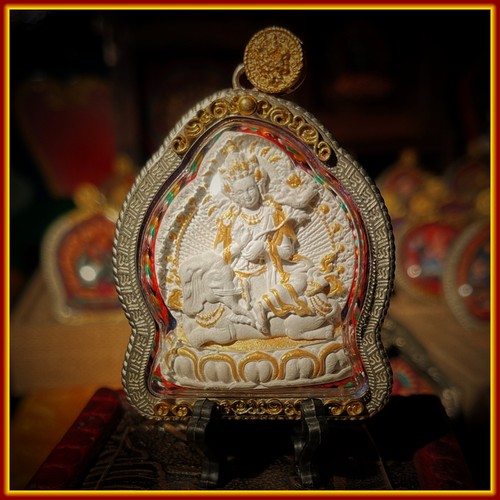 唐卡擦擦佛文玩手绘西藏大黑天