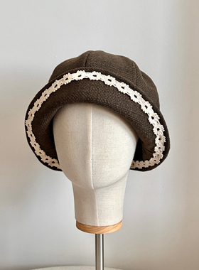 Seem冒似松茶渔夫帽可翻边帆船帽护士帽秋冬马术帽文艺复古休闲帽