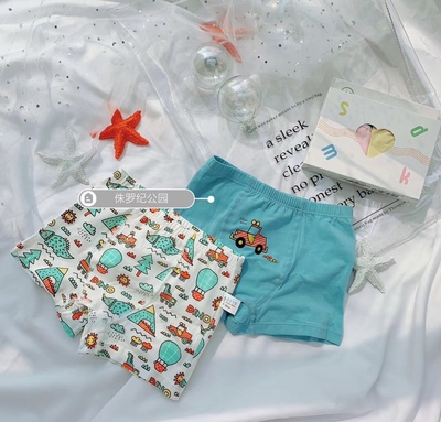 佑家小童大童四季纯棉内裤女男童三角裤纯棉平角短裤男宝舒适内衣