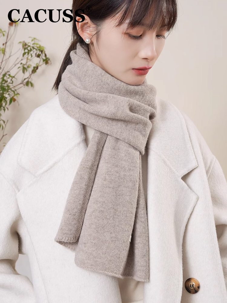 CACUSS秋冬季绵羊毛女士围巾保暖