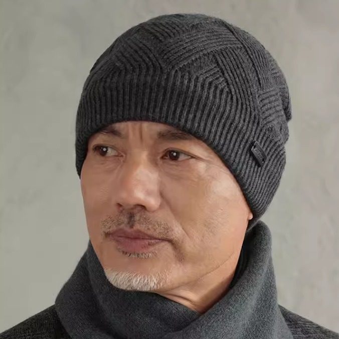 CACUSS毛线帽男士纯羊毛帽子加绒加厚冬季保暖黑色套头针织帽冷帽,服饰配件/皮带/帽子/围巾,帽子,淘宝优惠券,粉丝福利购,淘宝优惠卷