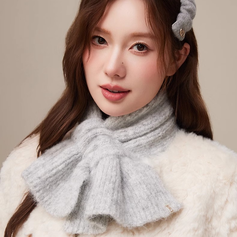 CABUSS韩版百搭蝴蝶结围巾