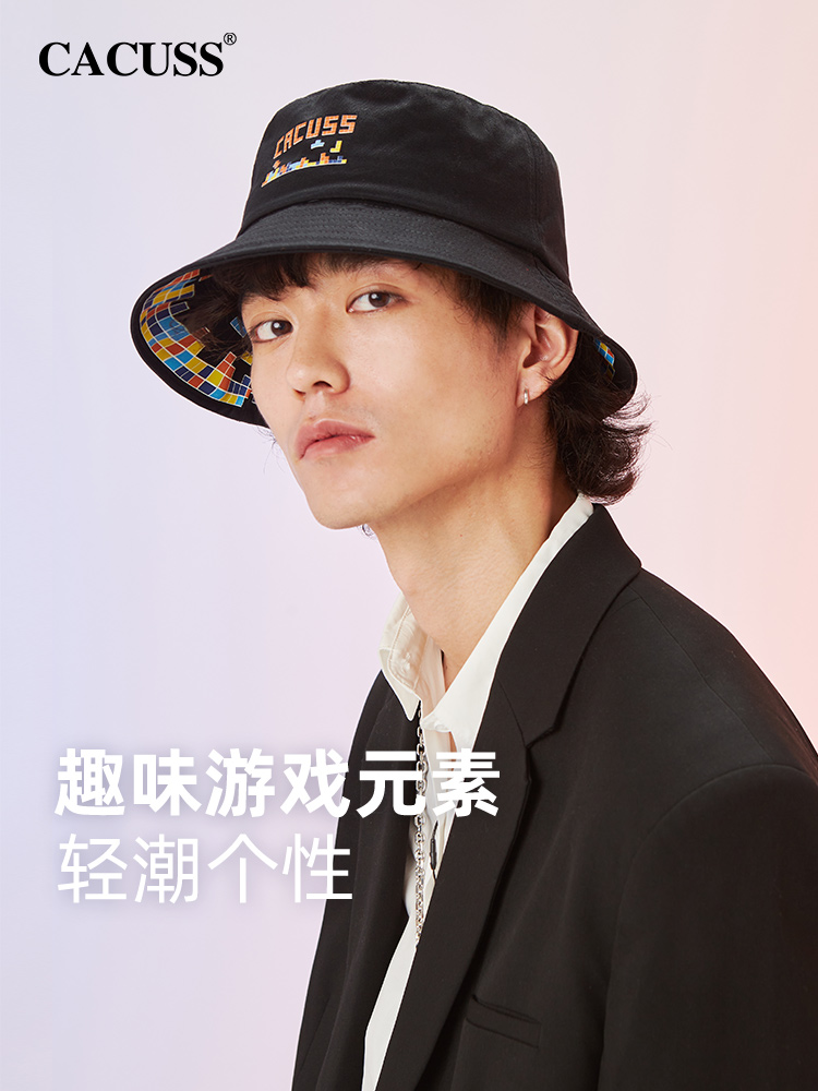 CACUSS渔夫帽逛街休闲男秋季印花