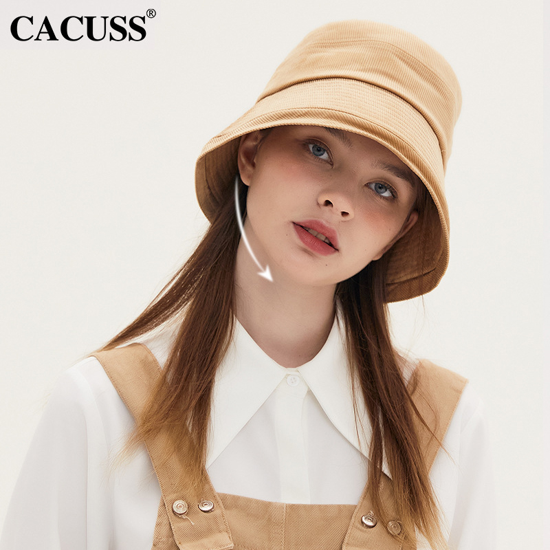 CACUSS渔夫帽女秋冬新款盆帽