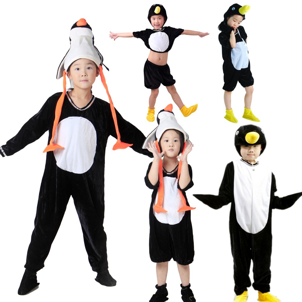 企鹅动物表演服卡通风儿童表演服