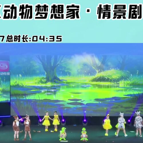 小动物的梦想家园情景剧儿童演出服小鸭奶牛蜜蜂猴子青蛙表演服装