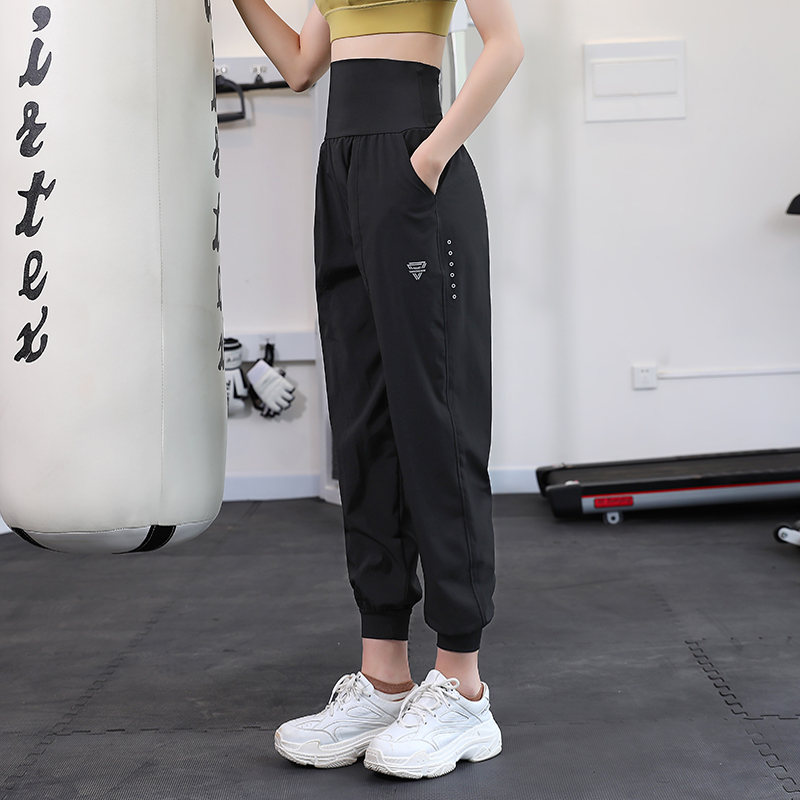 束脚速干运动长裤女宽松跑步训练健身裤瑜伽裤高腰休闲哈伦裤外穿