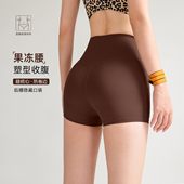 夏季 元 训练跑步速干三分热裤 女高腰提臀紧身运动健身裤 力小咖短裤