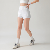 力小咖女夏季 新款 提臀透气瑜伽短裤 元 外穿跑步训练健身运动三分裤