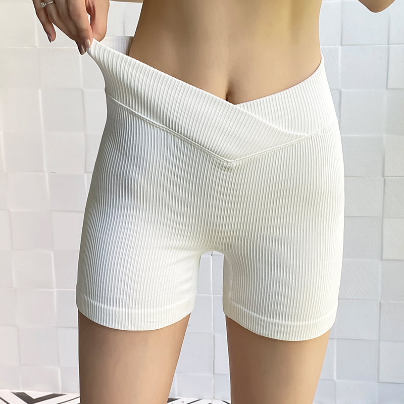 元力小咖蜜桃提臀三分裤交叉腰