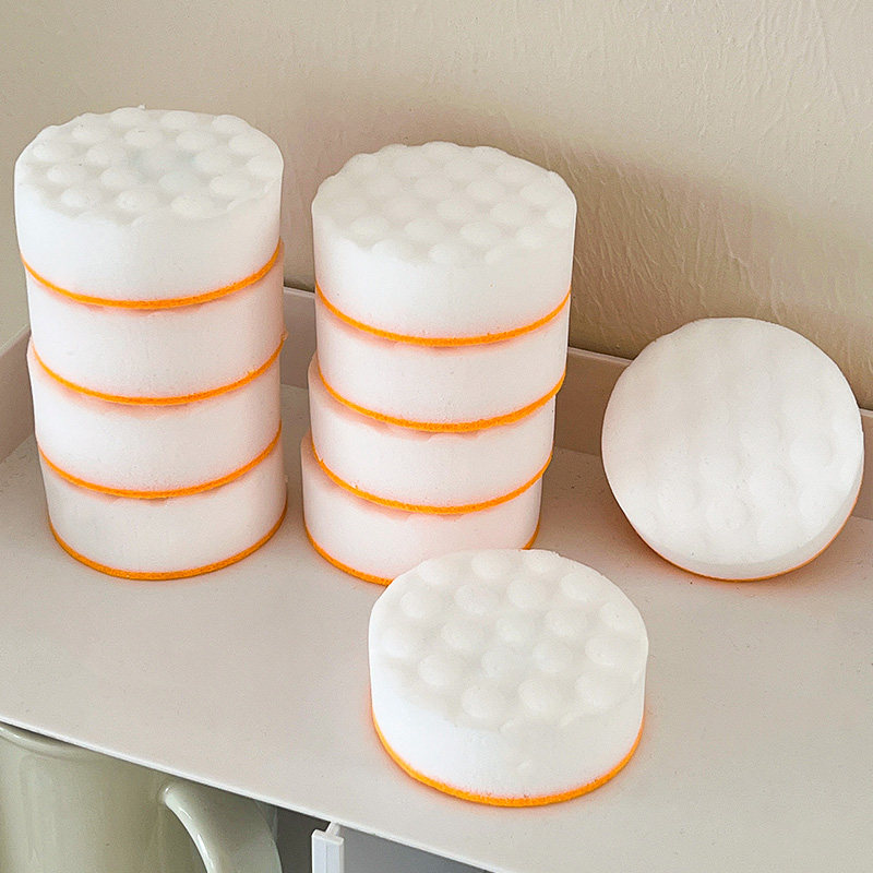 圆形高密纳米海绵魔力擦神奇去油污去茶渍百洁布抹布多用途魔术擦