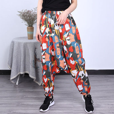 民族风尼泊尔花色潮流百搭大裆裤