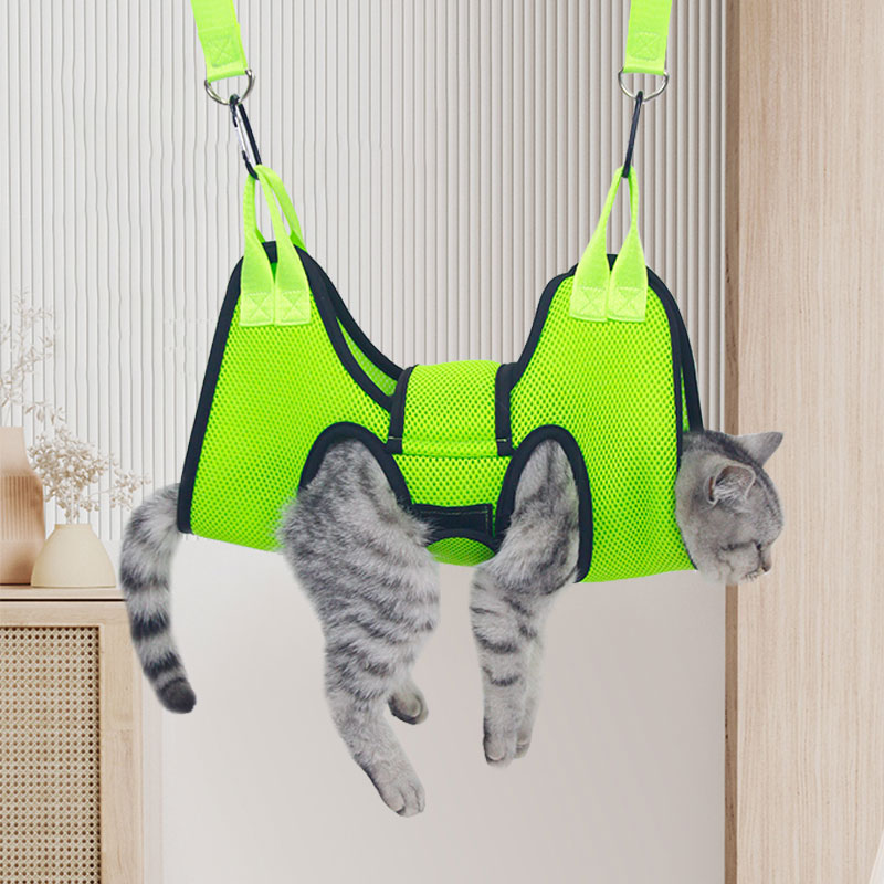 猫咪剪指甲吊床挂钩式狗狗洗澡剪毛吊兜悬挂吊猫袋宠物美容固定器