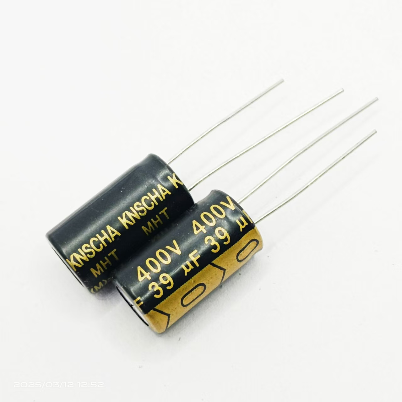 10只小体积400V39UF代33uf KNSCHA铝电解电容10*18 105度