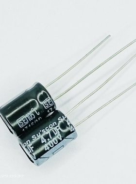 200只400v4.7UF台产suscon冠坤直流滤波电解电容105度8*11