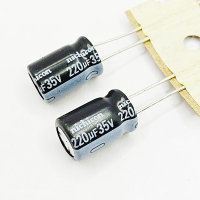 100只35v220UF尼吉康8*11电解电容HV高频低阻开关电源主板滤波