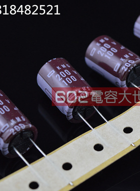 10只200v100uf黑金刚KMG电解电容器直流滤波主板滤固定16*25