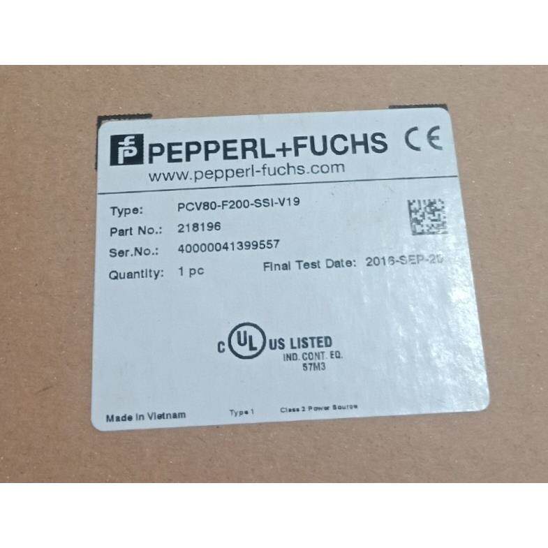 全新进口倍加福智能相机PCV80-F200-SSI-V19