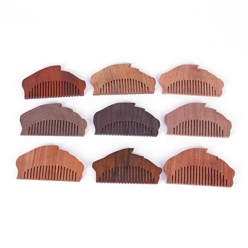 DIY半成品梳子红木小料已开齿梳子料兔子梳子血檀红花梨