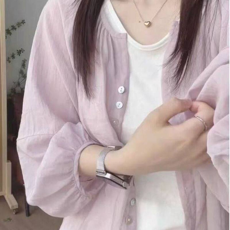 夏季性感新款百搭褶皱飞飞袖衬衫甜美韩版爆版衬衣小衫雪纺浅黄色