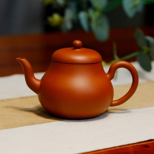 思亭含香潘壶西施原矿朱泥球孔设计出水流畅宜兴紫砂壶助工郭玉兰