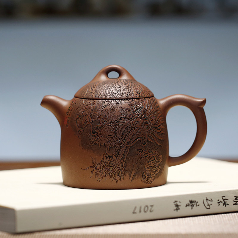 可议价 秦权壶国工杨喜雨纯全手工原矿底槽青家用功夫茶具泡茶壶