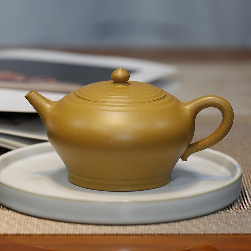 禅语静心/静观/井然有序原矿金砂段高工汤宣武纯手工制宜兴紫砂壶