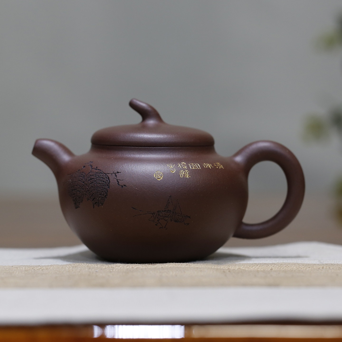 茄段原矿珍藏底槽青高工杨礼达全手工正宗宜兴紫砂壶家用收藏送
