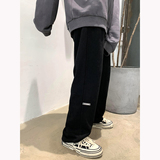 2025秋季韩版纯色小贴标针织卫裤中性风束脚休闲裤A228/K597/P68，男装休闲裤，电商A228