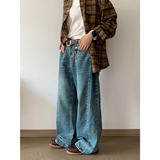 秋季美式复古水洗浅蓝色直筒牛仔裤A228/K654/P88，男装牛仔裤，电商A228