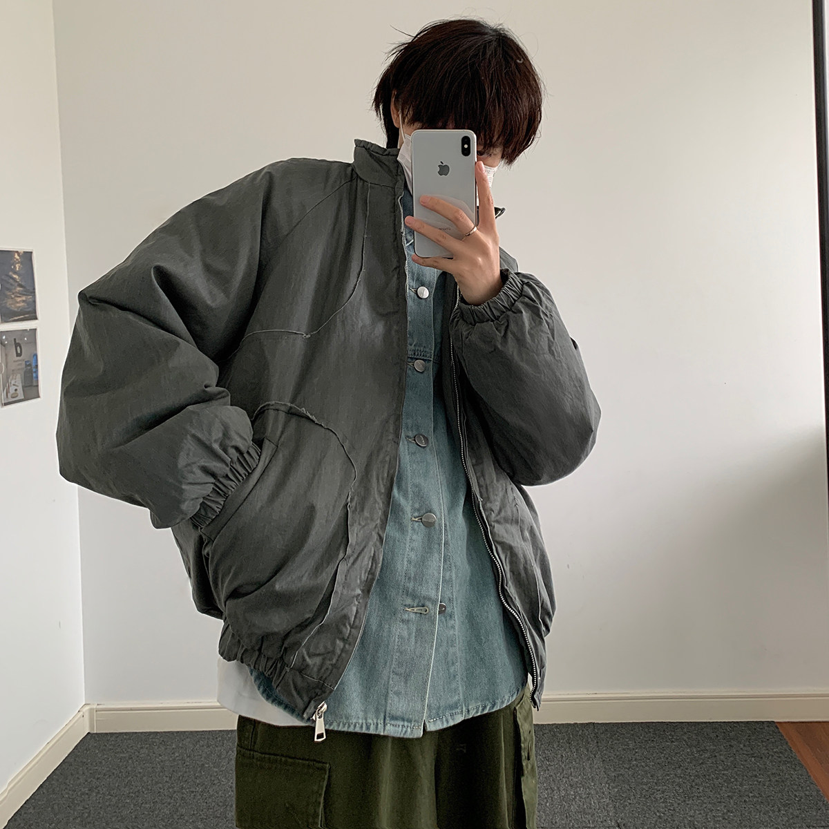 冬季潮流毛边宽松棉衣A228/MY41/P138,男装棉衣,电商A228