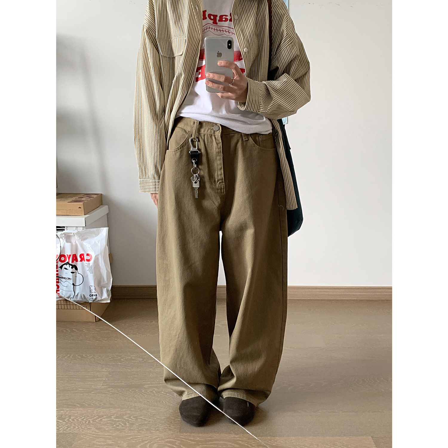 秋季日系简约直筒高级喇牛仔裤子潮A228/K659/P78，男装牛仔裤，电商A228
