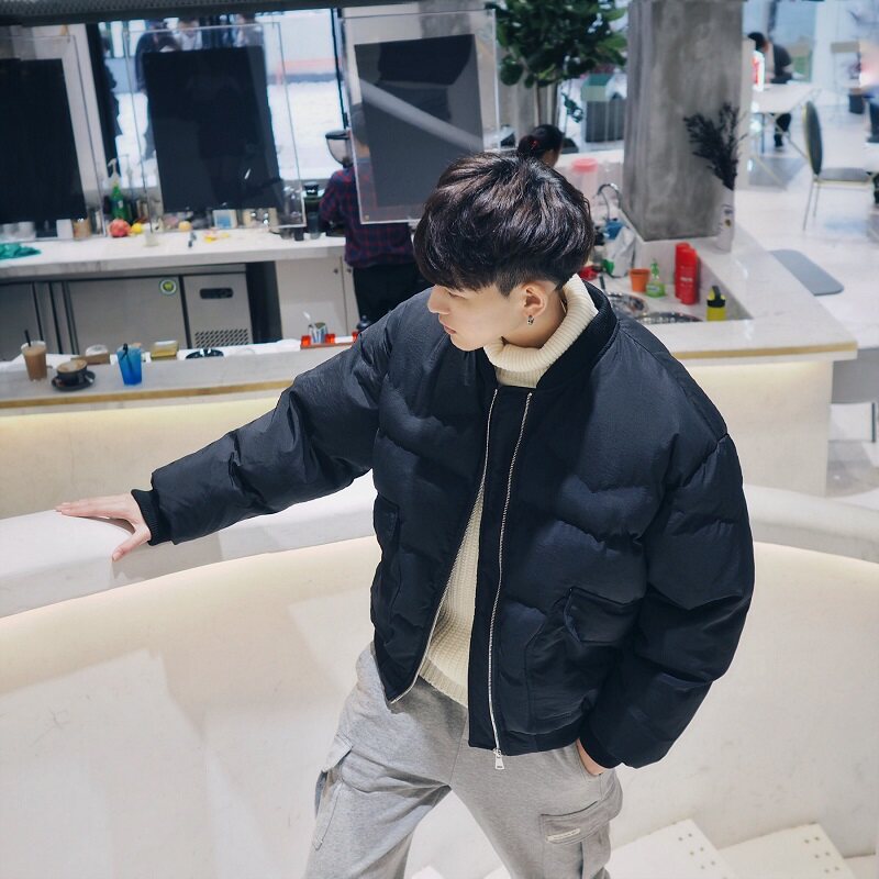 基础款韩版棒球领短款棉衣MY03/P135,男装棉衣,电商A228