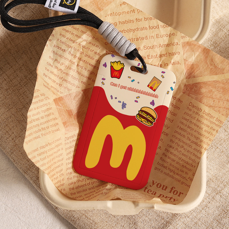 网红麦当劳饭卡公交卡套