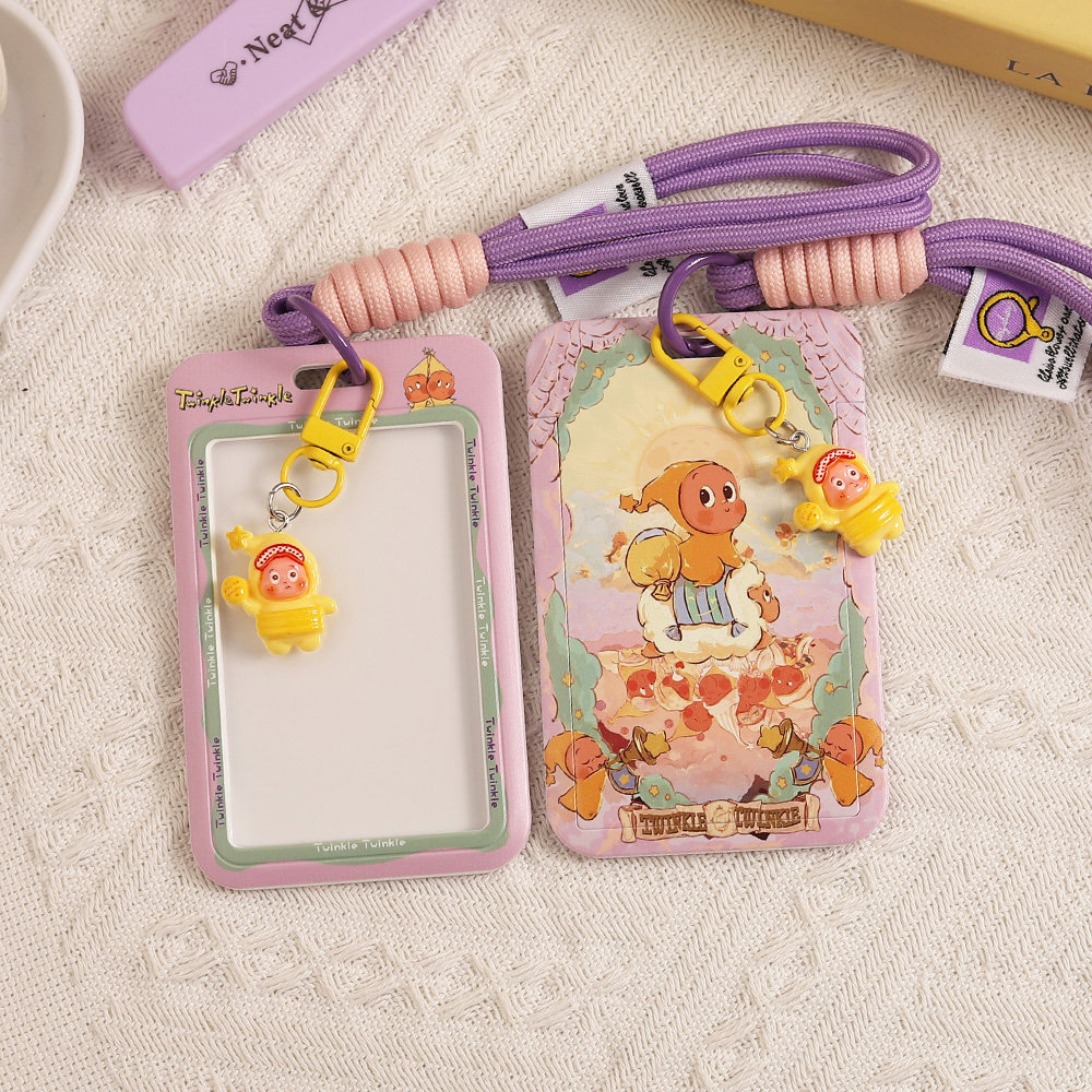 梦幻星星人滑盖卡套校园卡学生饭卡门禁卡公交卡照片收纳证件套