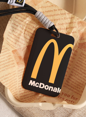 创意麦门周边公交卡套个性M记学生饭卡套电动车NFC卡保护壳挂绳