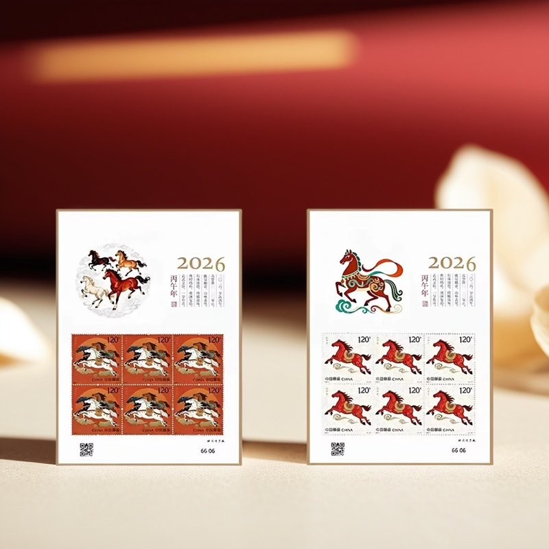 2026-1 丙午年马年生肖邮票 小版票 1.20元中国邮政正品 收藏邮票
