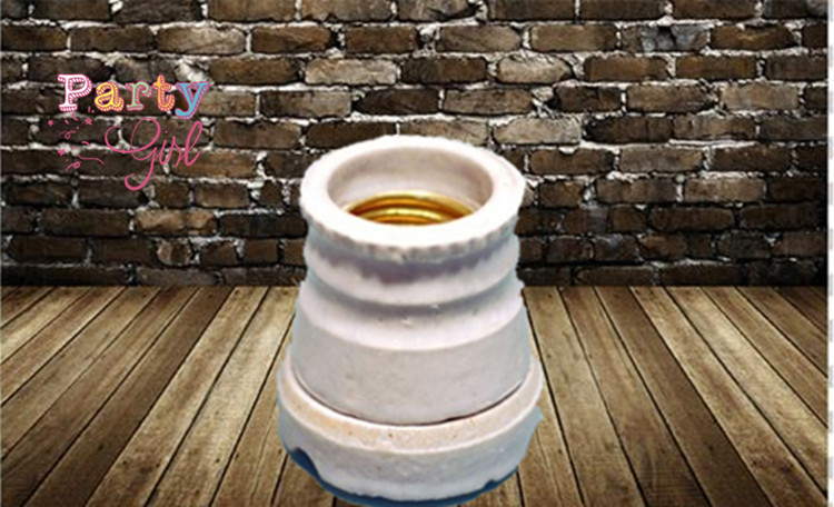 品质保证陶瓷灯座E27螺口耐高温爬宠箱组合灯头机床浴霸板栗灯座