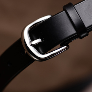 手工制英国马缰革头层牛皮真皮高精品控细腰带百搭休闲轻奢女25宽