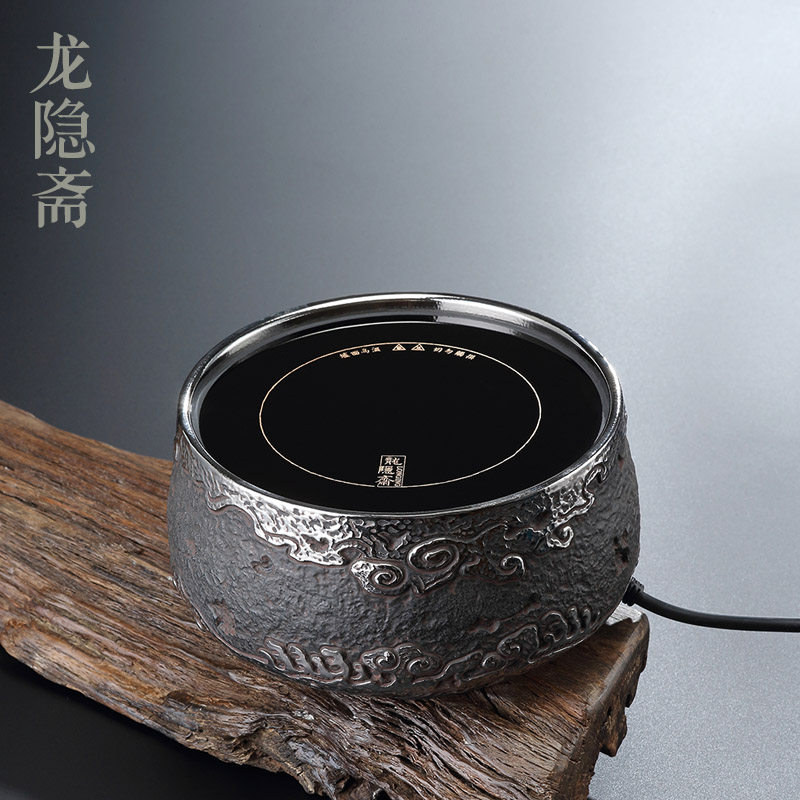 台湾龙隐斋铁包银电陶炉风云智能茶壶