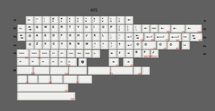 GEEKARK 40S专用素白BOW/浅蓝 原厂高度热升华键帽40键盘