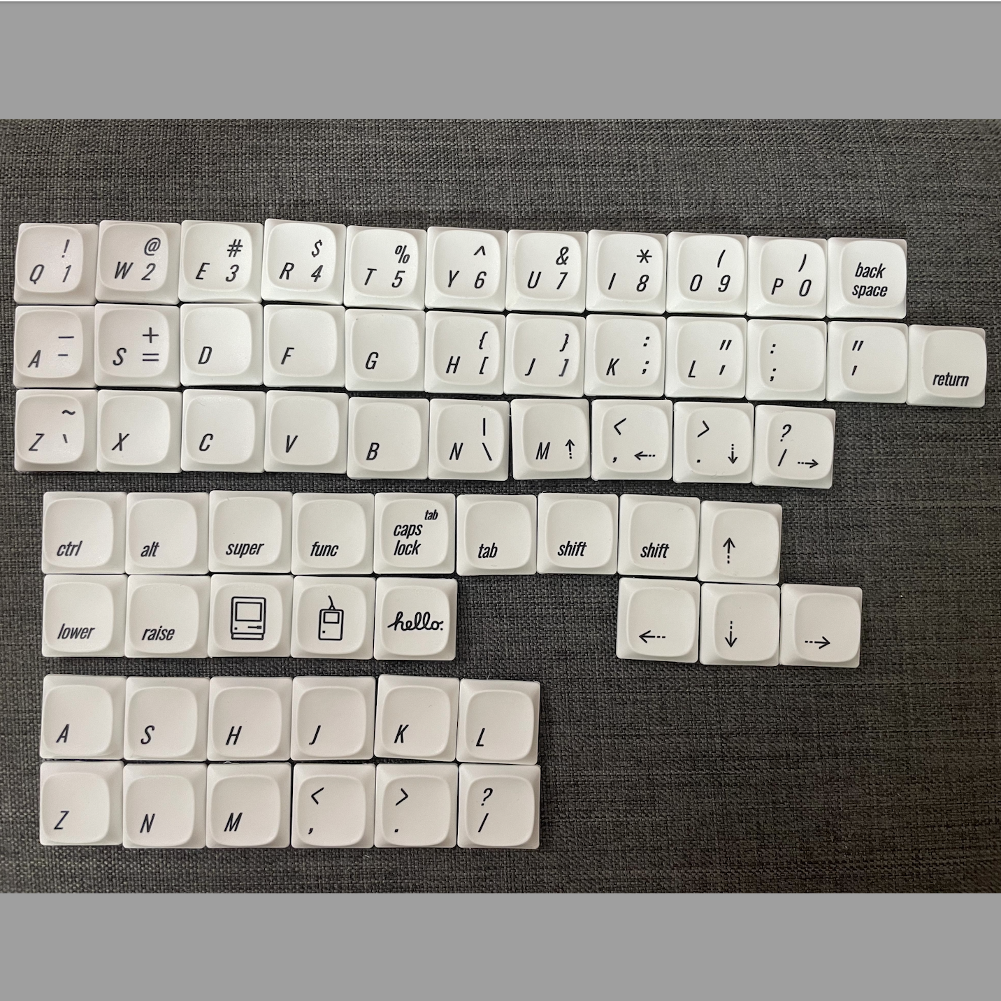 GEEKARK 로우 샤프트 키캡 KAIHUA 돼지 코 키캡 APPLE 기울임꼴 승화 키캡 PBT|투명