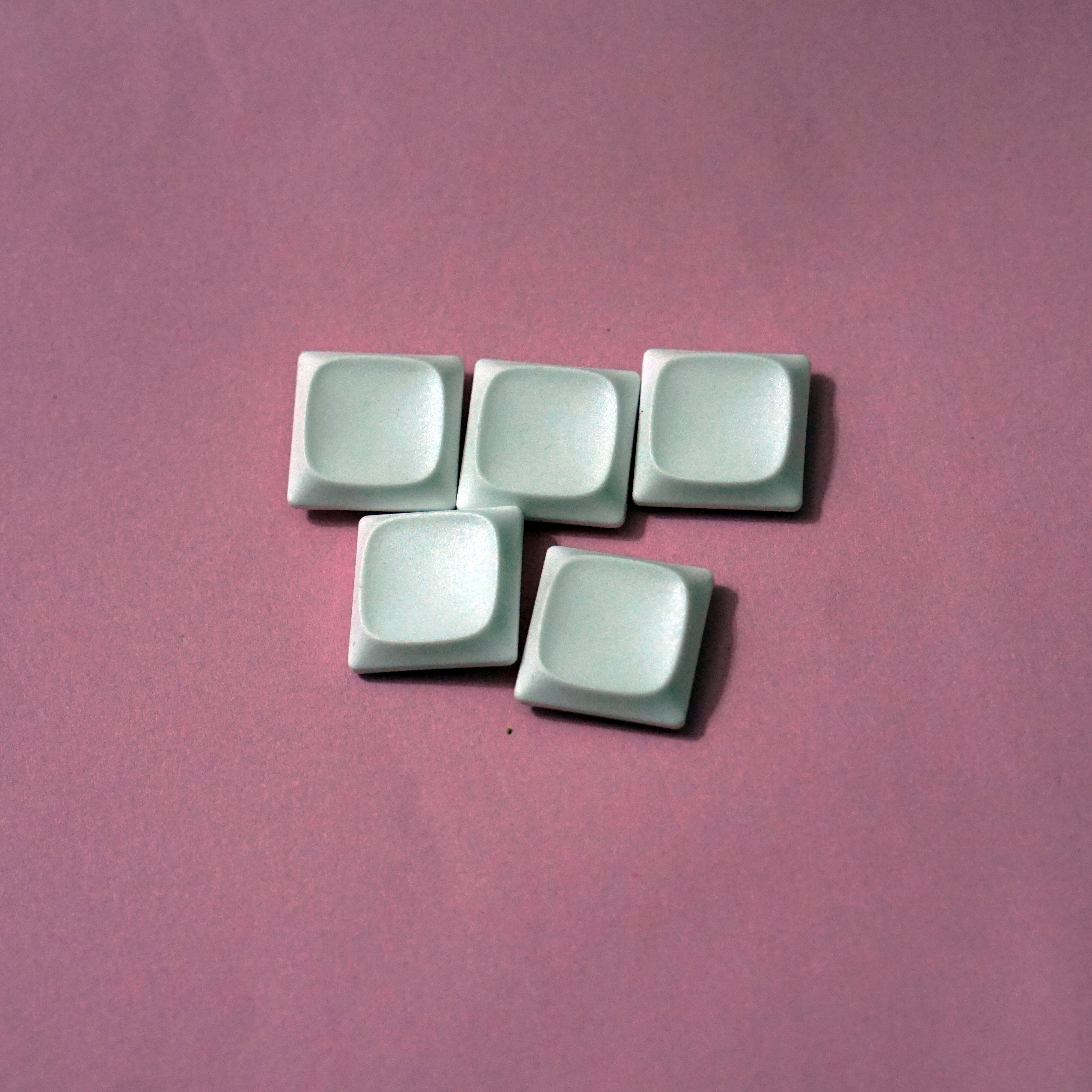 GEEKARK 로우 샤프트 키캡 KAIHUA 돼지 코 키캡 APPLE 기울임꼴 승화 키캡 PBT|투명