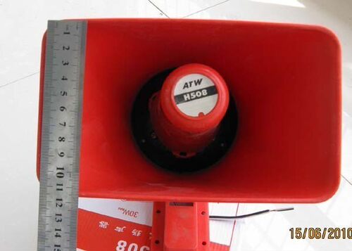 高音质筒式扬声器12V30W车载高音扩音器跑江湖用高音喇叭带磁铁红