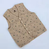 Áo 3 dây cotton mỏng cho bé trai và bé gái màu cotton đơn lớp áo vest cotton nút áo vest - Áo ghi lê shop quan ao baby