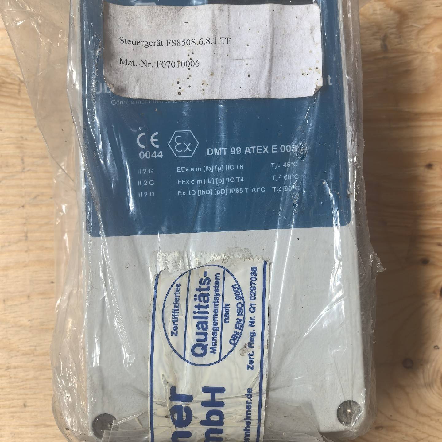 德国Gonnheimer压力控制器FS850S议价 维修！！！