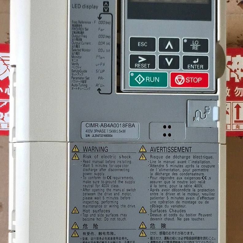 安川A1000变频器，CIMR-AB4A0018FB议价 维修！！！
