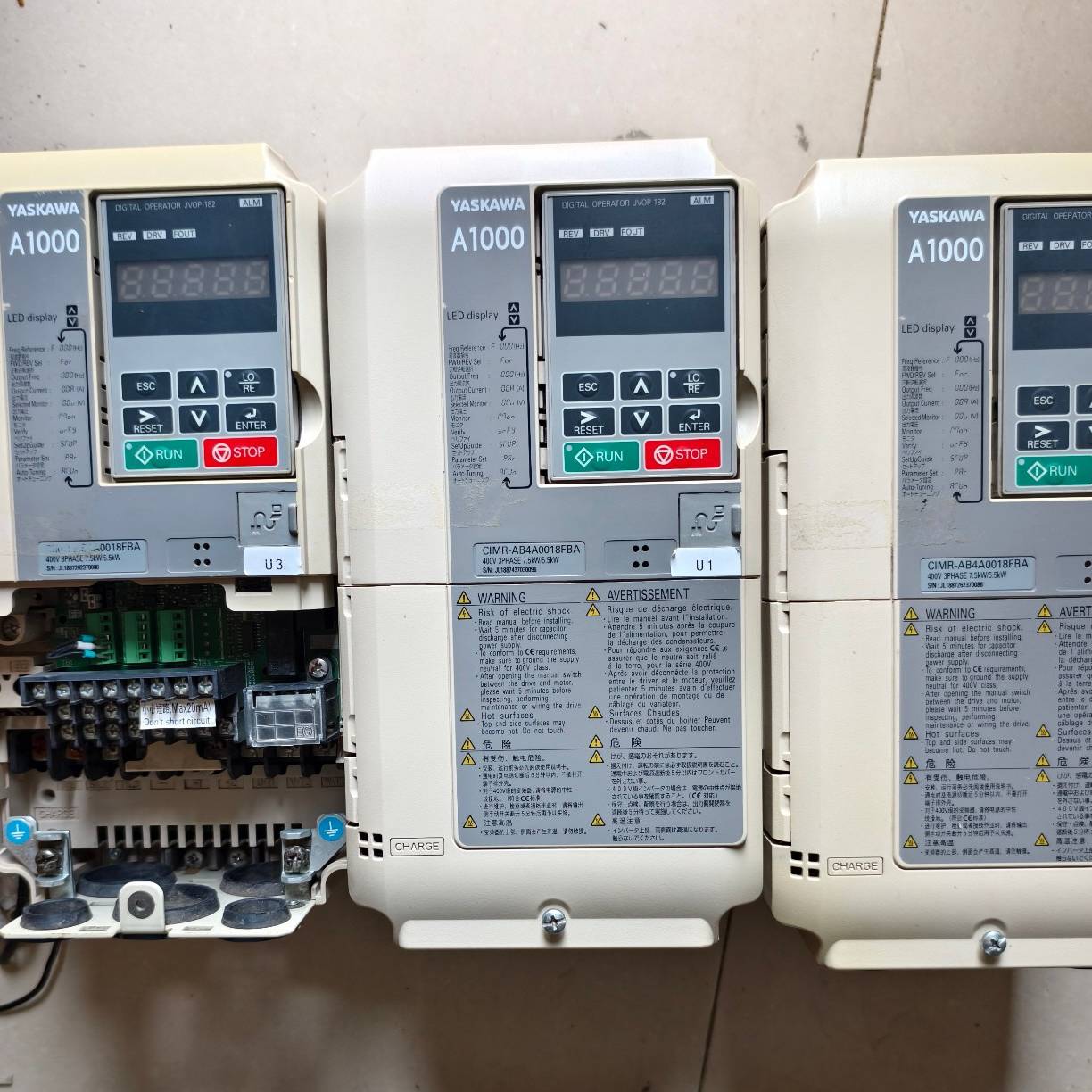 安川A1000变频器，CIMR-AB4A0018FB议价 维修！！！